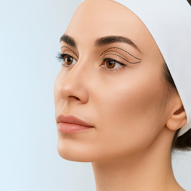 Виды коррекции верхних век