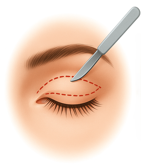 Как проводится верхняя блефаропластика